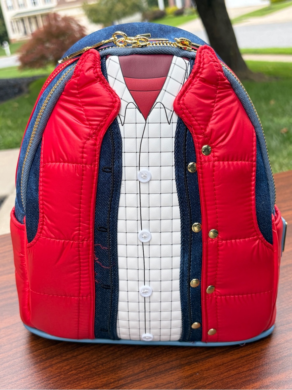 Loungefly Back to the Future Marty McFly Cosplay Mini Backpack NWT